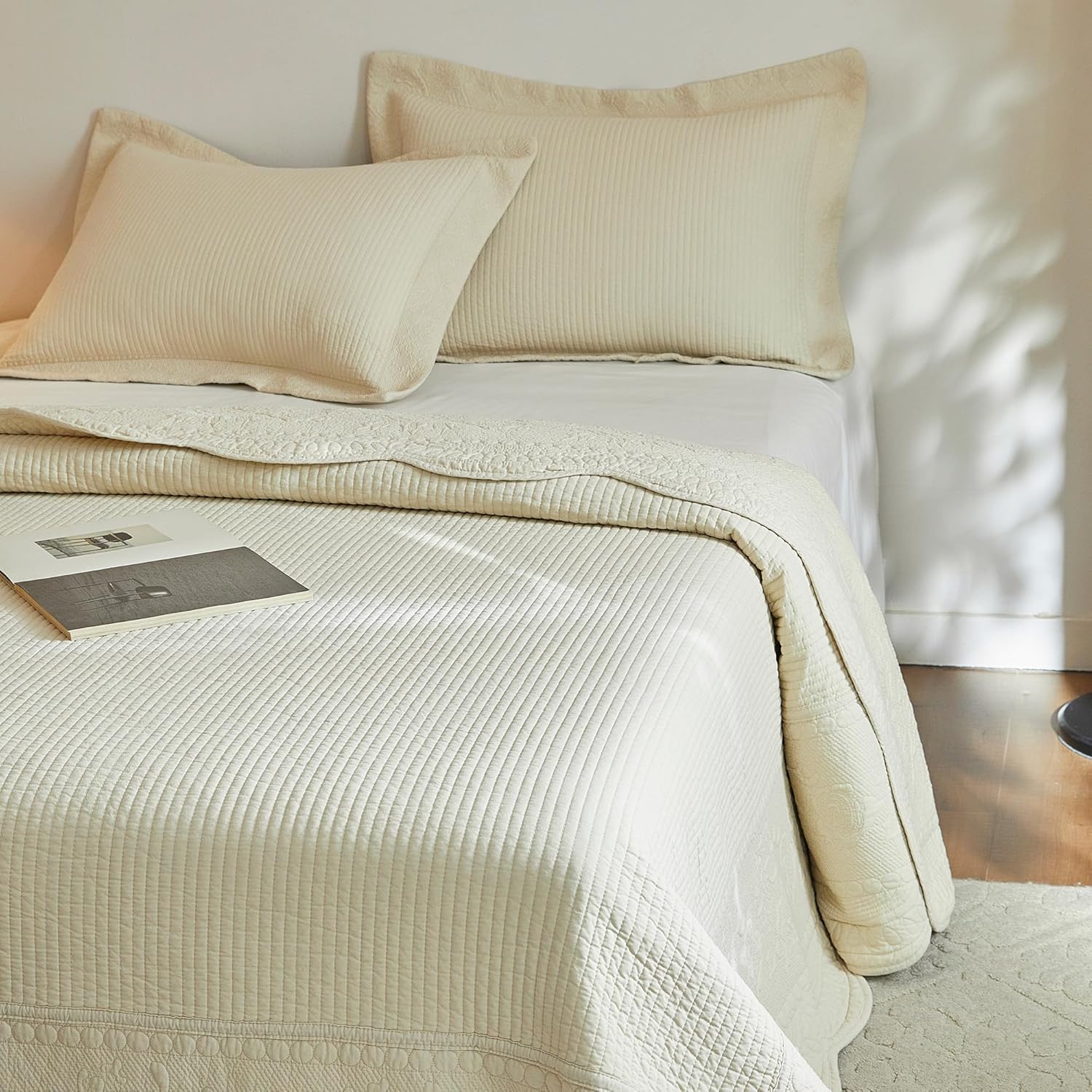 MarCielo 3-Piece Cotton Bedspread Quilt Set