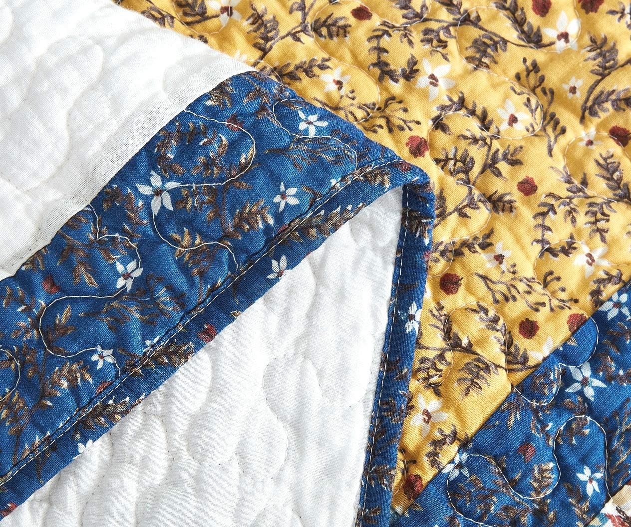 Tache Prewashed Cotton Patchwork Quilt Set California King