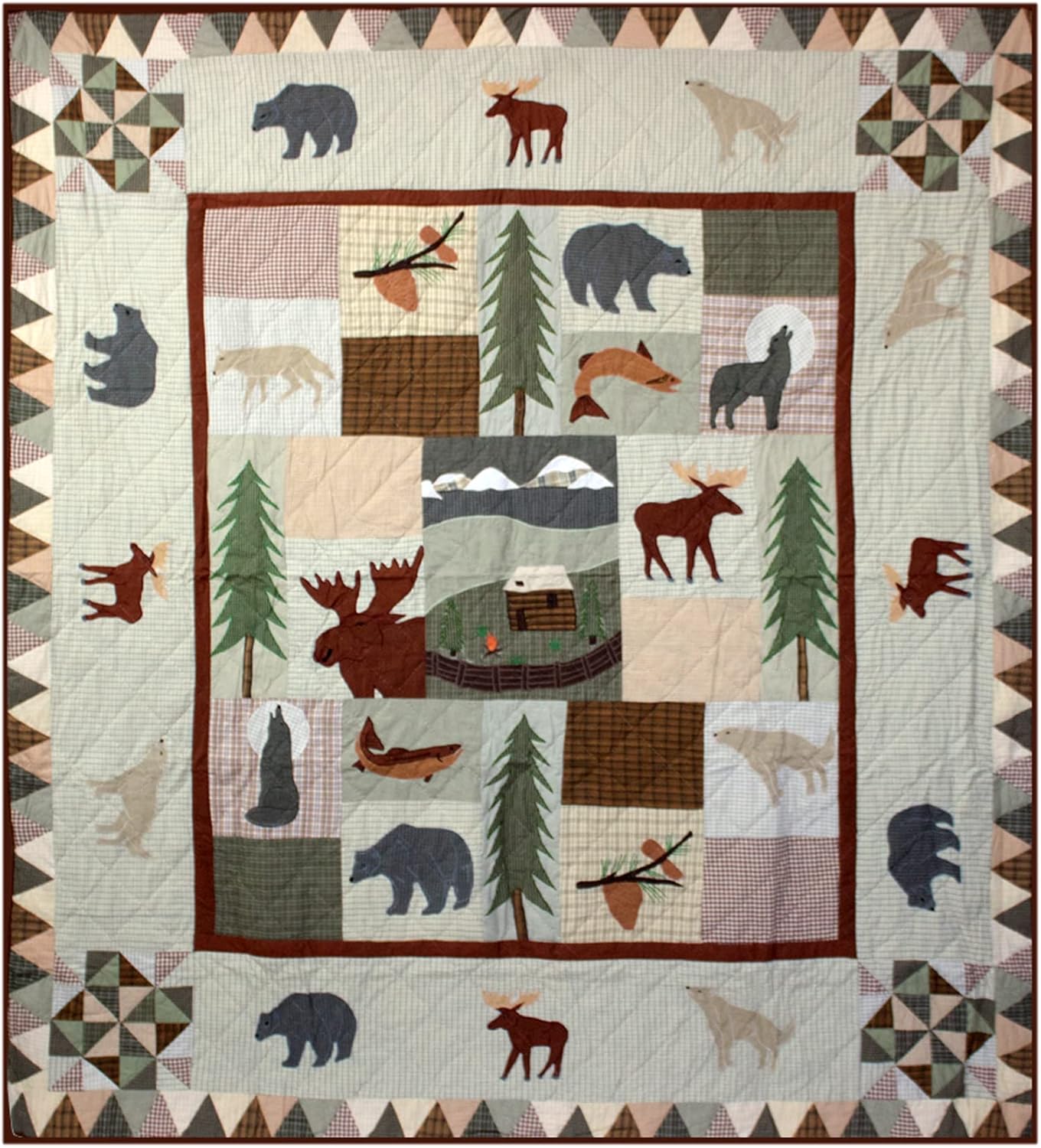 Patch Magic Quilts White Mountain Whispers King Set