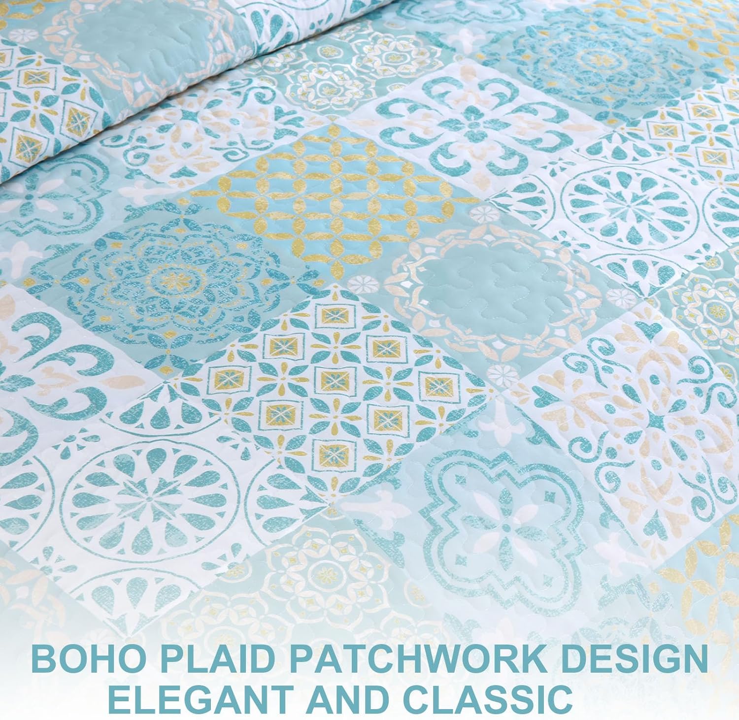 Dobuyly Patchwork Quilt Set Queen Size 1