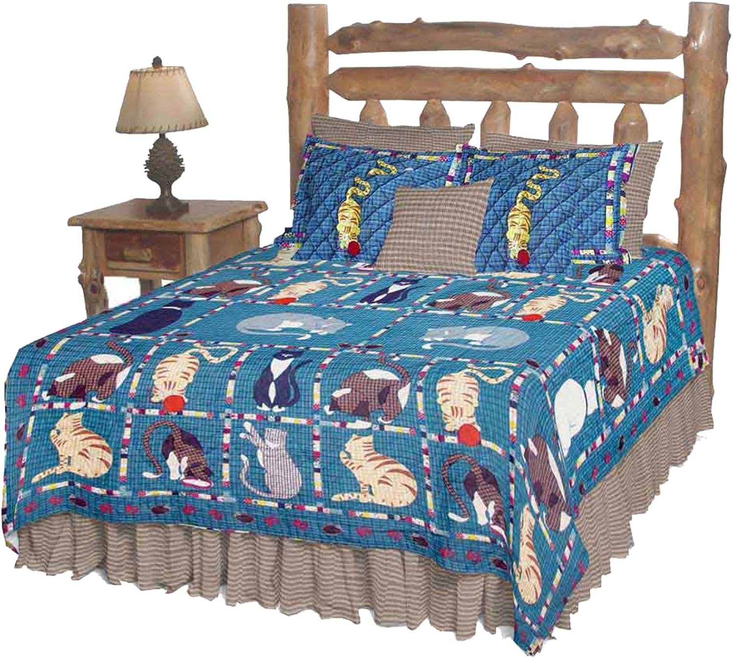Patch Magic Kitty and Meow Twin Quilt Set 1