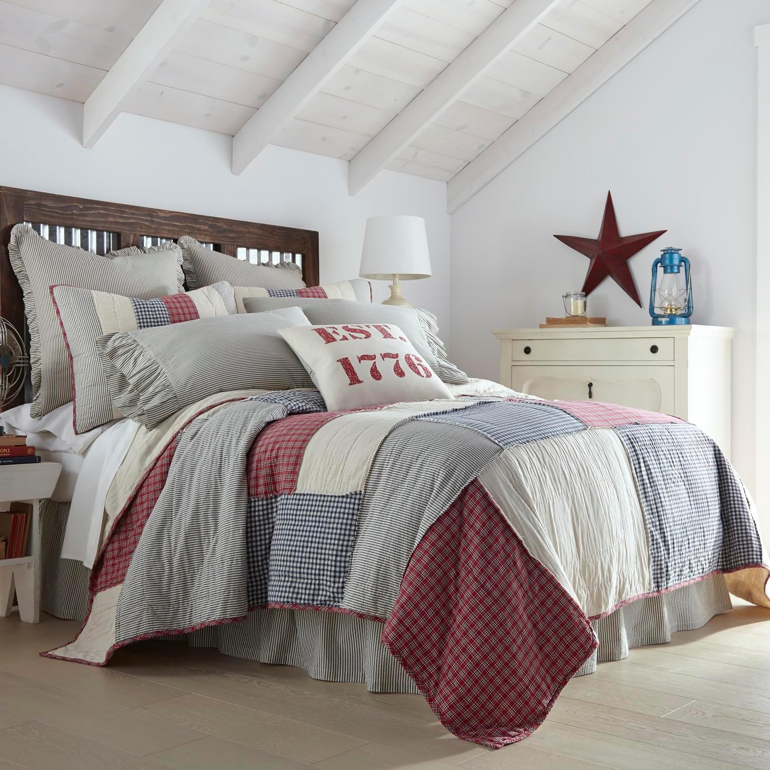 VHC Brands Hatteras Quilt Set 3 Piece