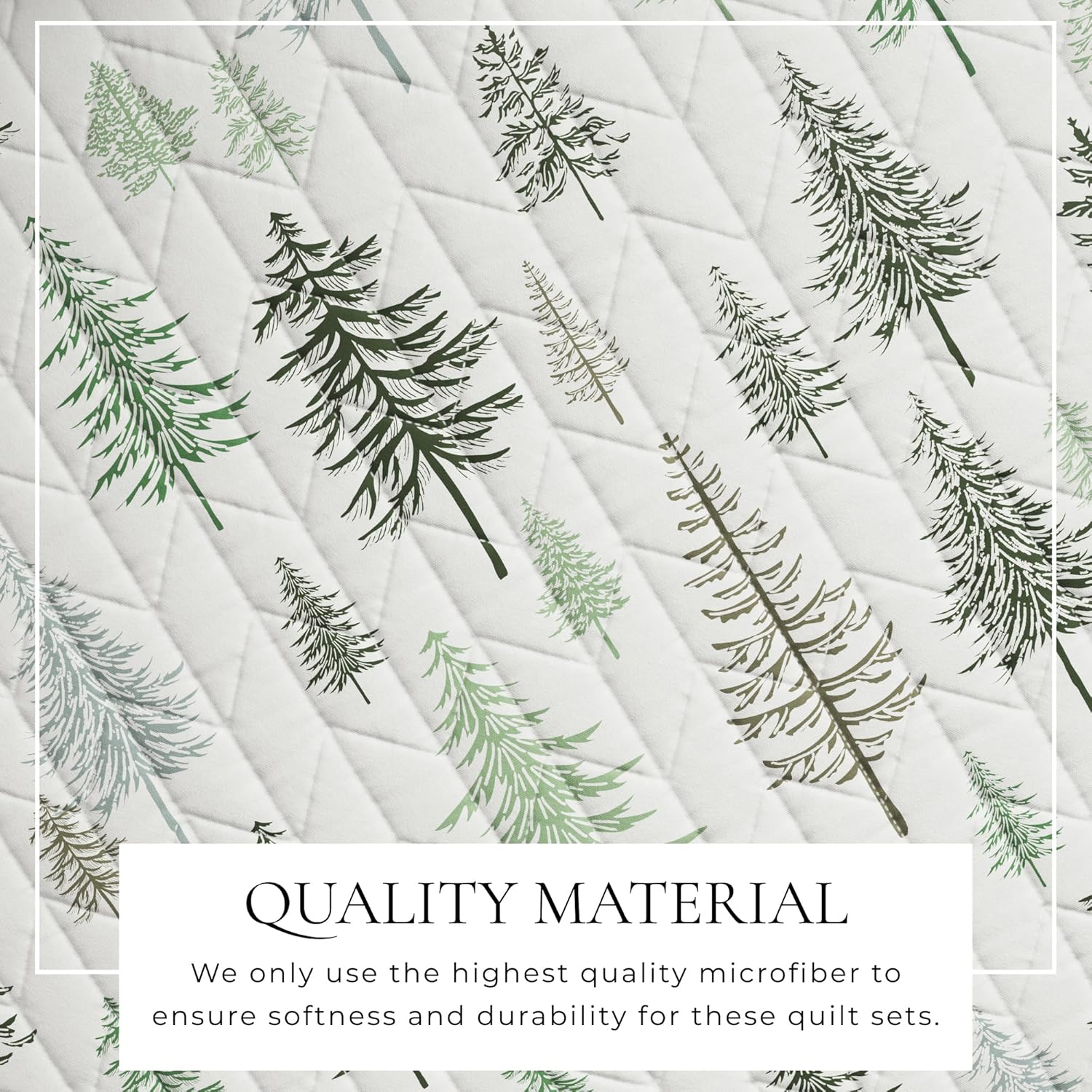 Great Bay Home 2-Piece Reversible Forest Cabin Bedspread Set