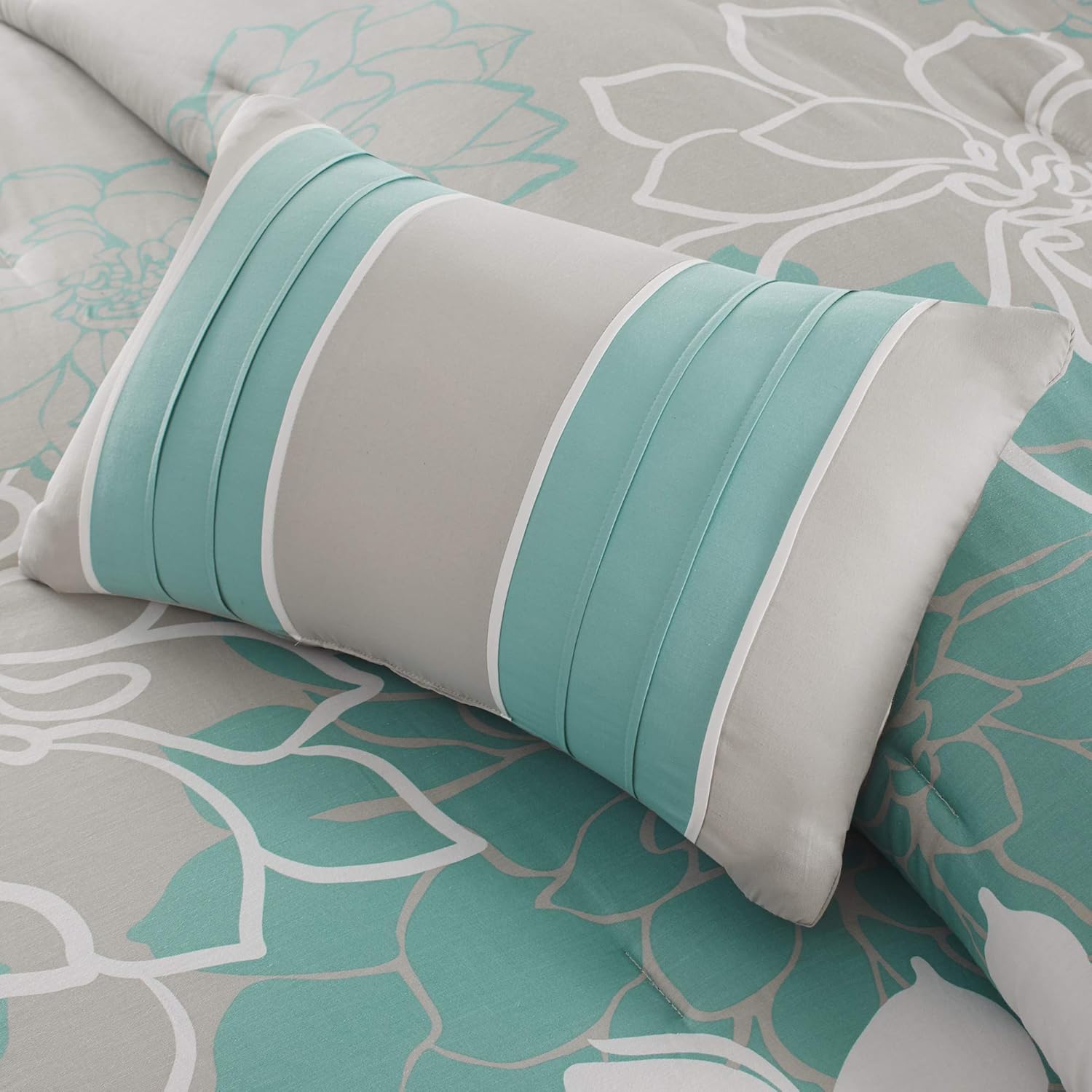 Madison Park Lola Sateen Cotton Comforter Set 7 Piece