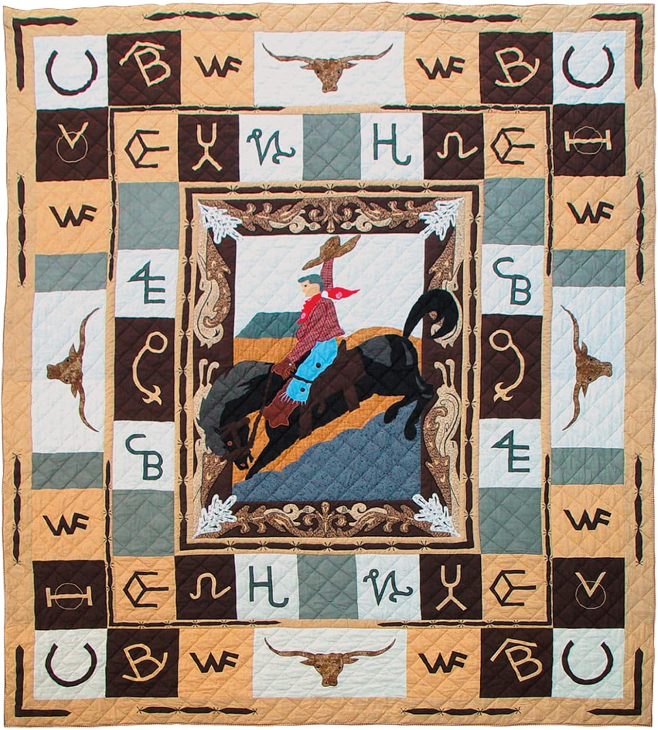 Patch Magic Quilts Wranglers Delight Twin Set