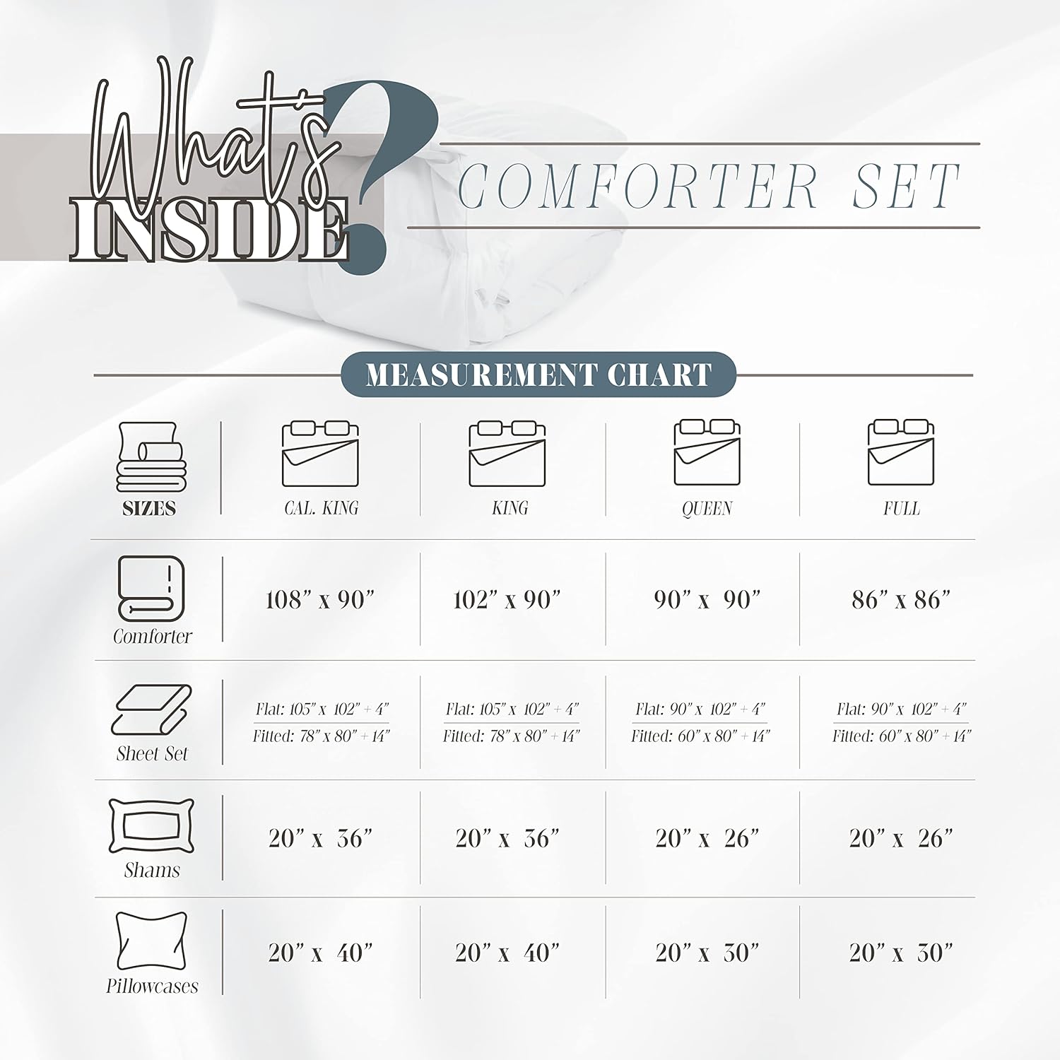 Elegant Comfort 12-Piece California King Bed-in-a-Bag