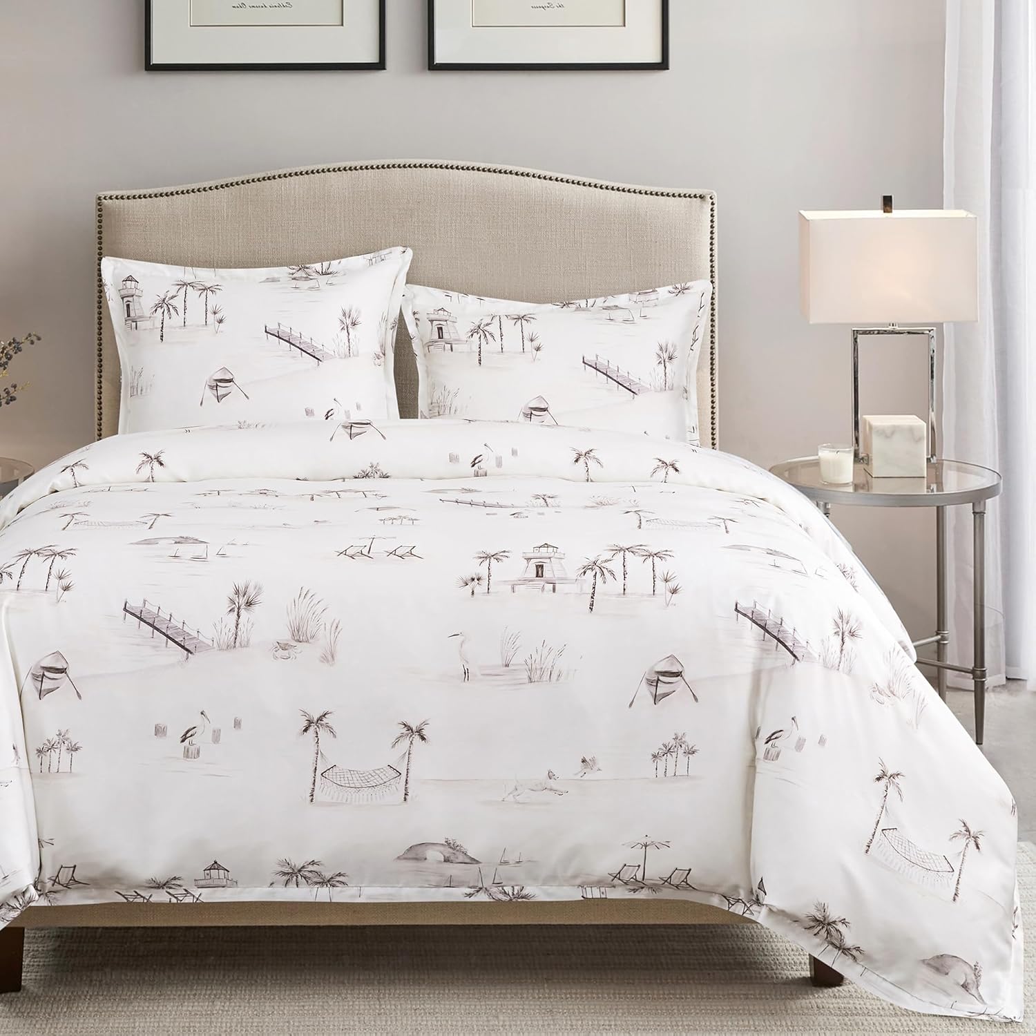 HiEnd Accents Seaside Lyocell 3-Piece Comforter Set