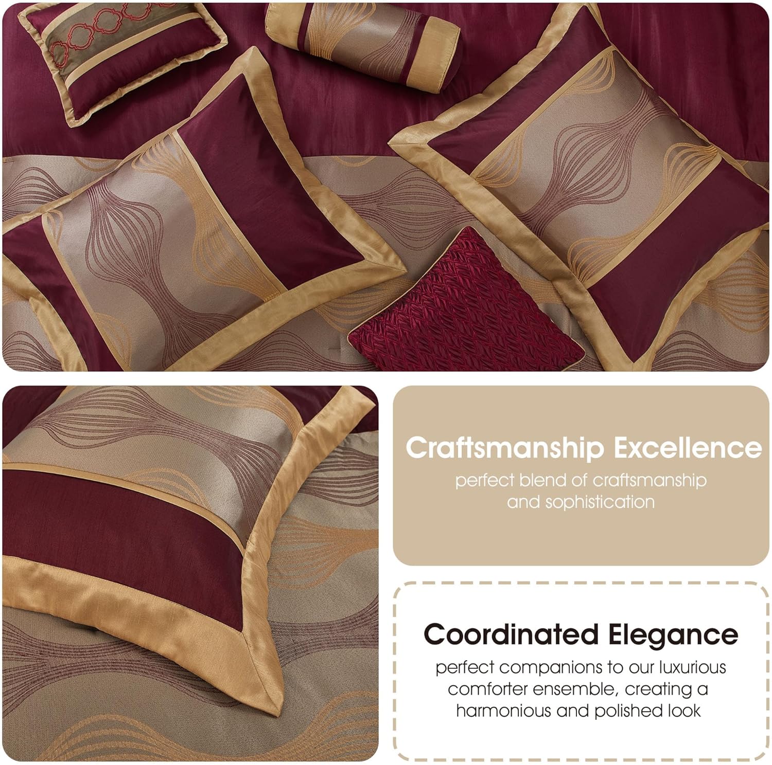Stratford Park Gold 7-Piece Microfiber Comforter Set 1