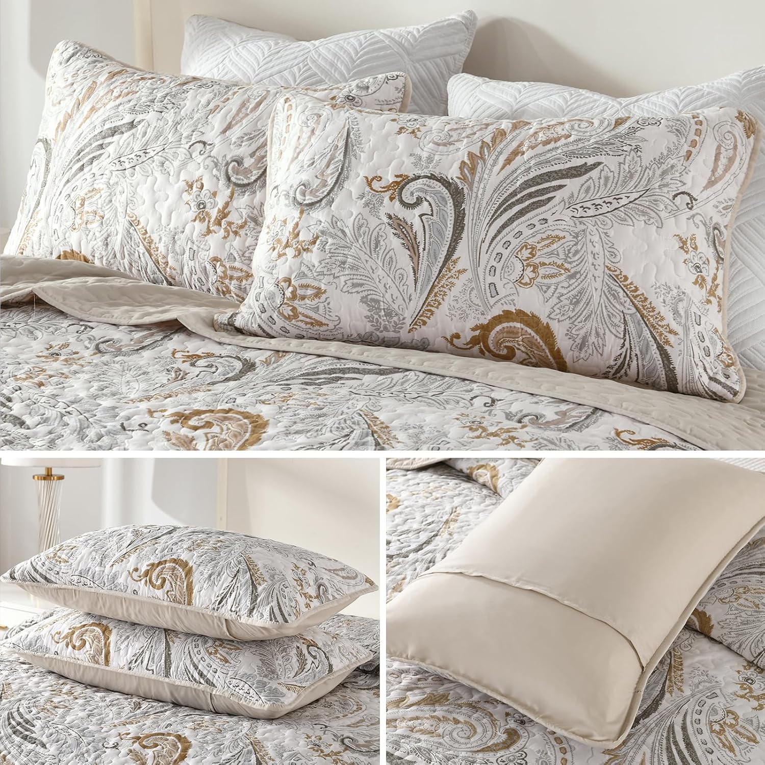 Wongs Bedding Boho Quilt Set Queen Size