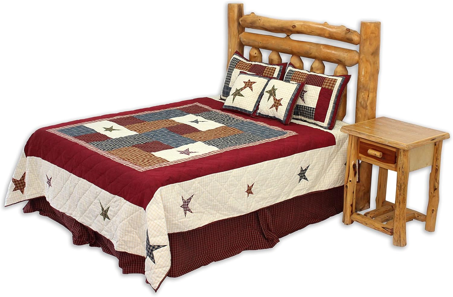 Patch Magic Woodland Square Super King Quilt Set 1