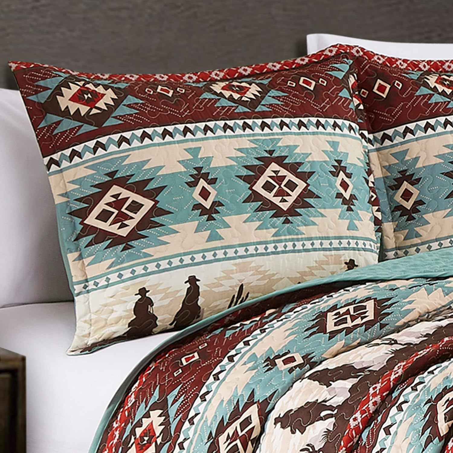 Chezmoi Collection Dune 3-Piece Quilt Set