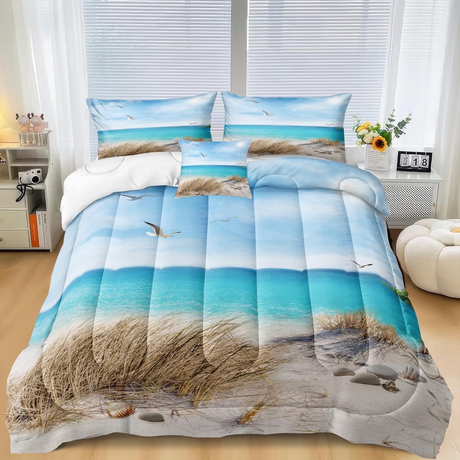 MOVE OVER Ocean Comforter Set 4 Piece California King