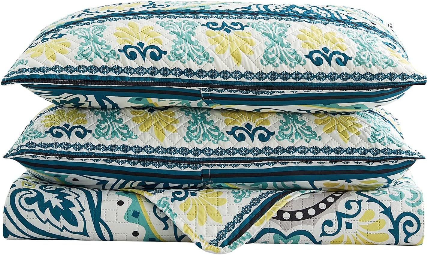 Quilt King Bedding Set 3 Piece Soft Microfiber