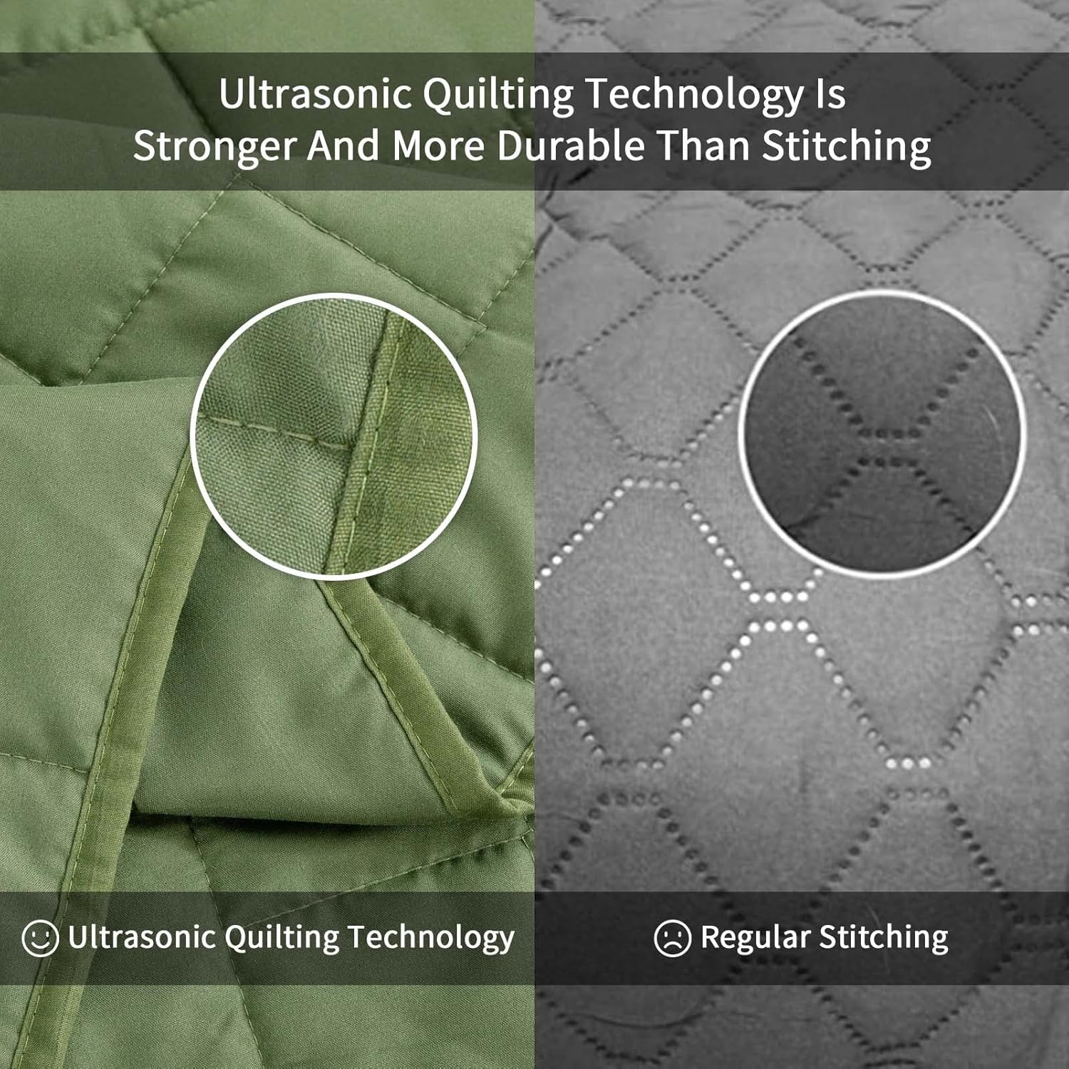 Hygge Hush Summer Quilt Set 3 Piece Olive Green