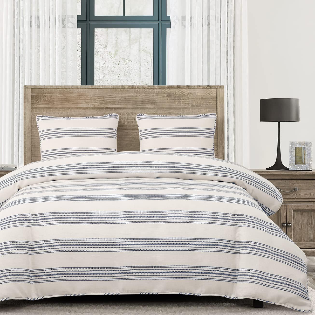HiEnd Accents Prescott Farmhouse Comforter Set 3 Piece