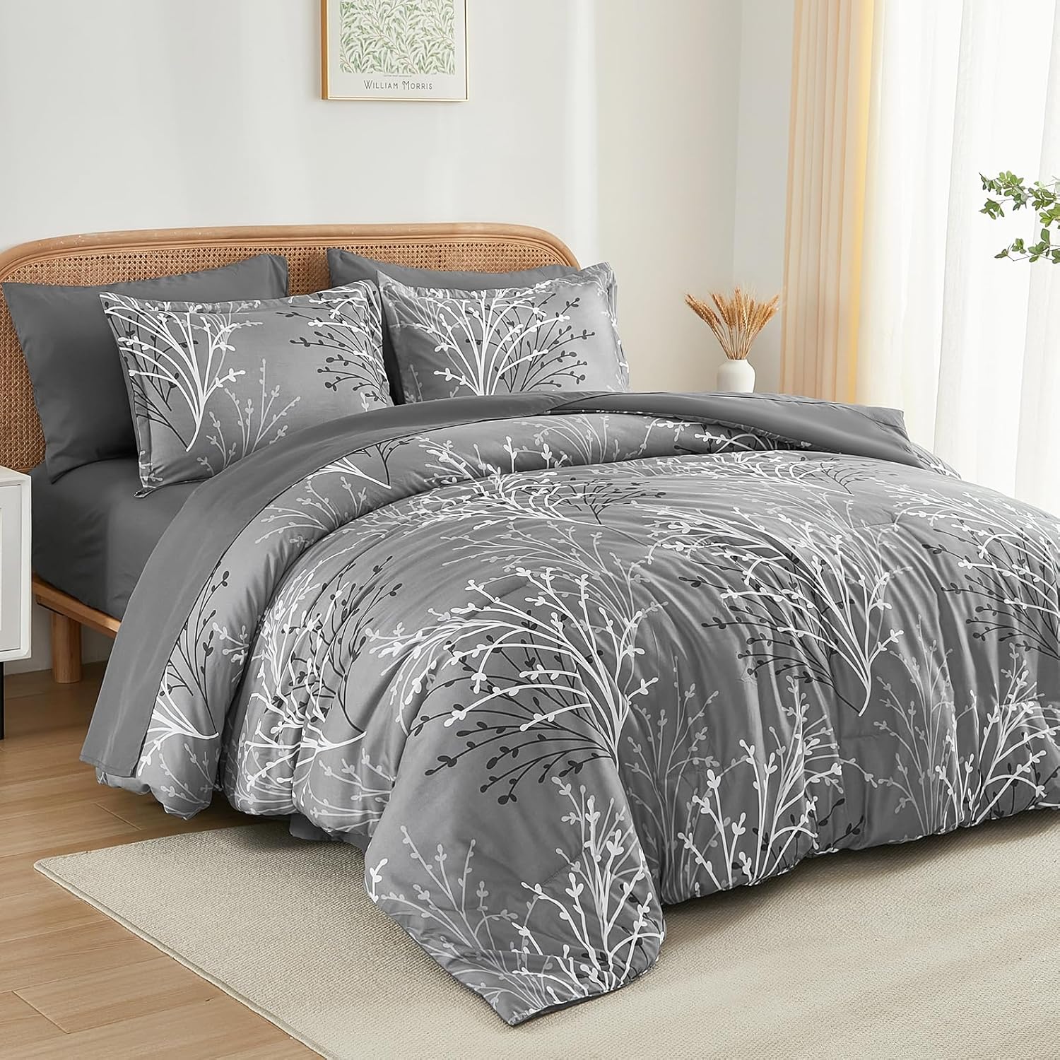 DJY Gray Comforter Set California King