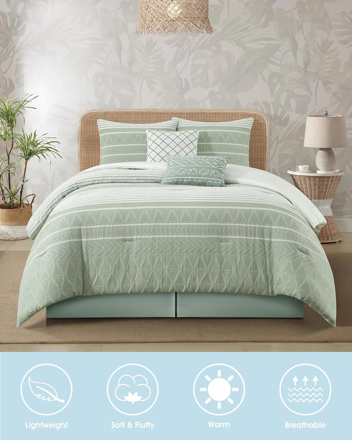 LANCO Cotton Comforter Set California King 1