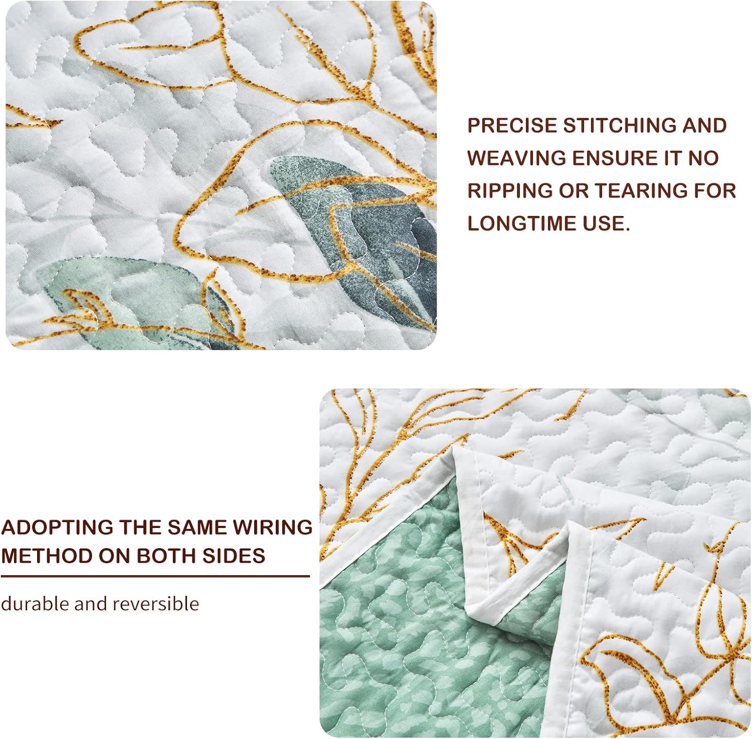 Joyreap 2-Piece Microfiber Quilt Set 1