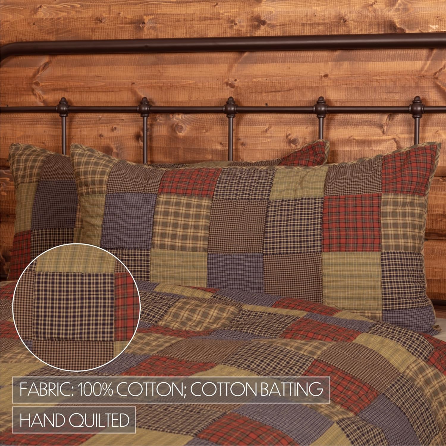 VHC Brands Cedar Ridge Quilt Set 3 Piece