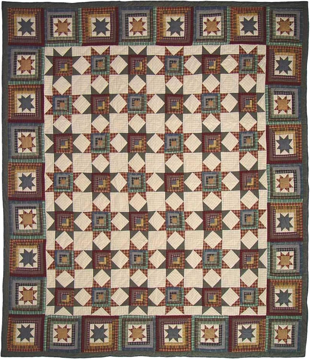 Patch Magic Adirondack Star Super Queen Quilt Set