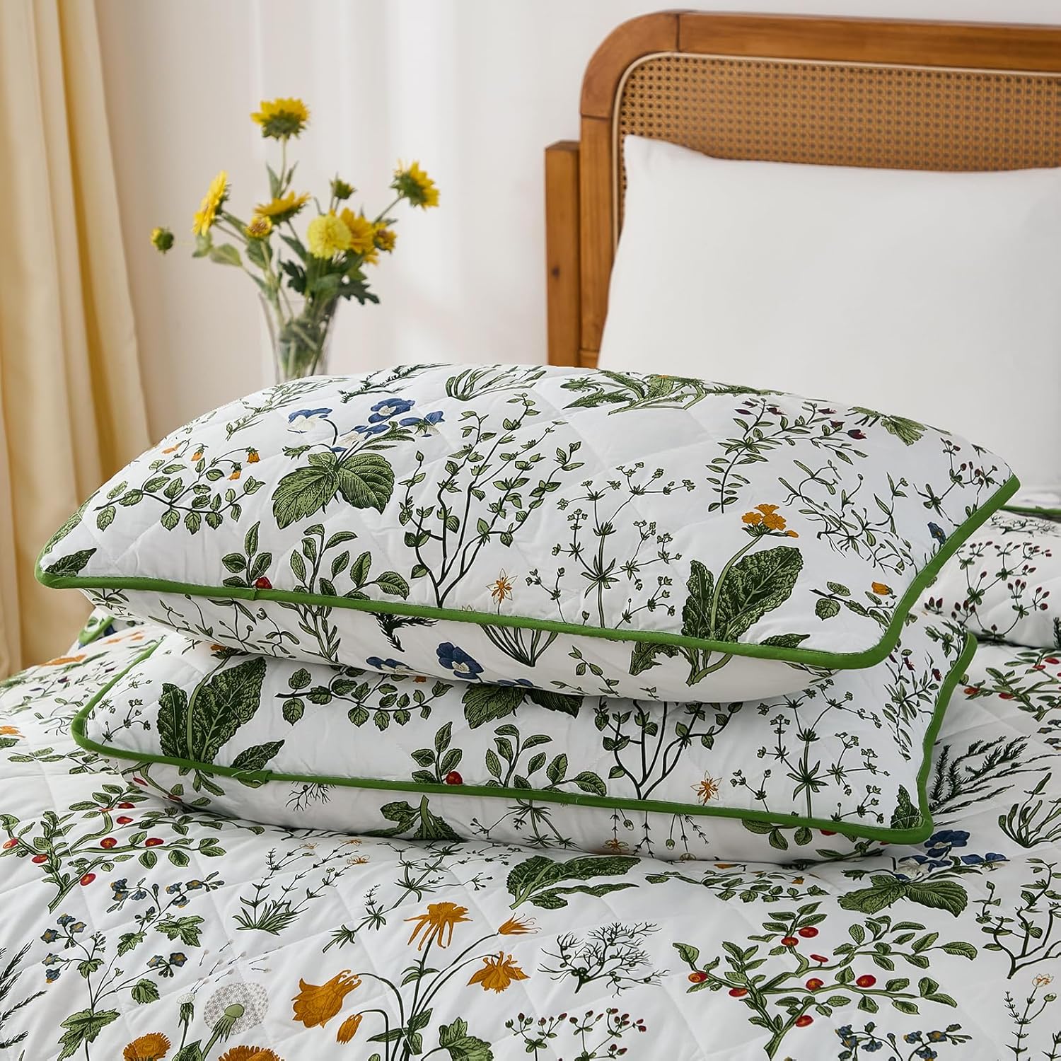 Cozaline 3-Piece Quilt Set King Size Cotton