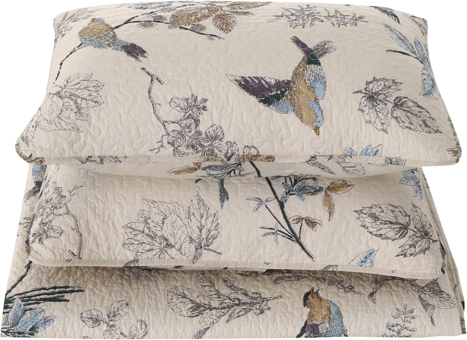 Comforbed Cotton Bird Quilt Set 3-Piece 1