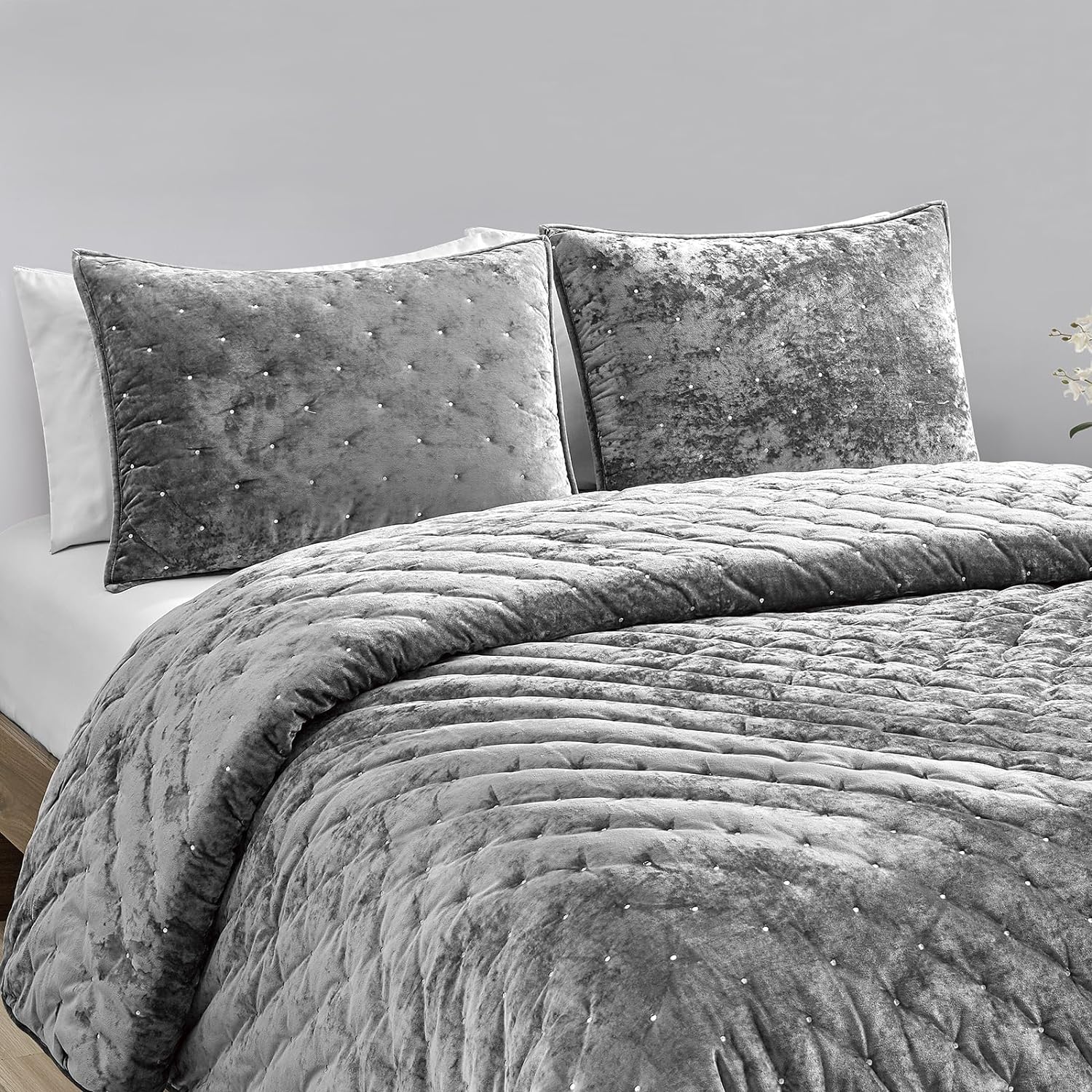 Sunshine Nicole Embroidery Quilt Set King 3pc