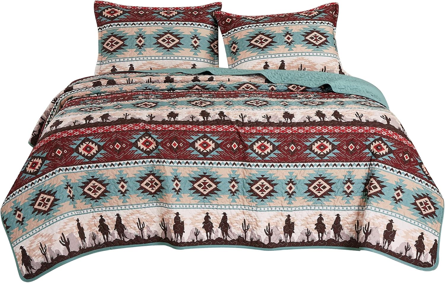 Chezmoi Collection Dune 3-Piece Quilt Set