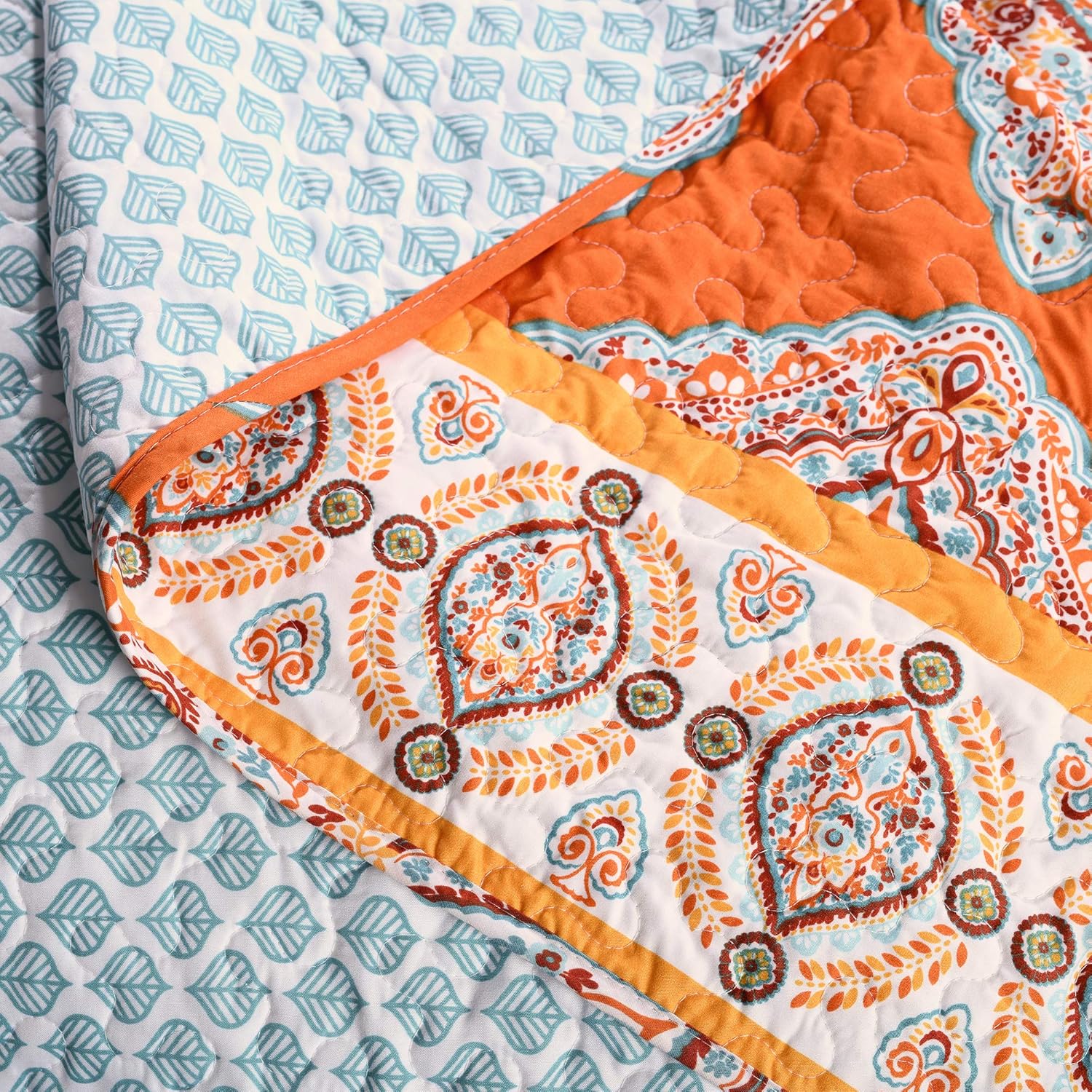 Lush Decor Harley Reversible Quilt Set 5 Piece King 1