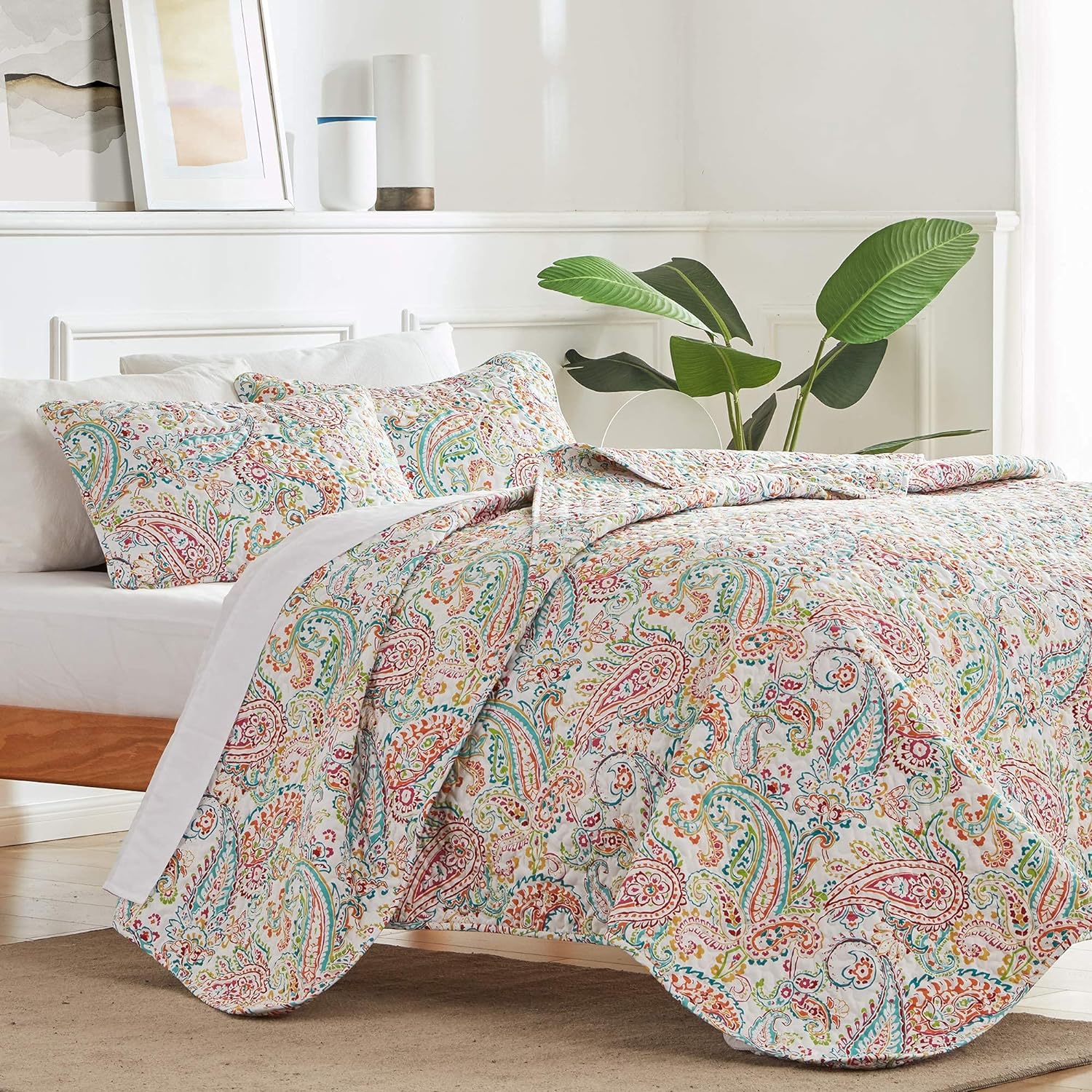 SLEEP ZONE 3-Piece Quilt Set - King Size Reversible 1