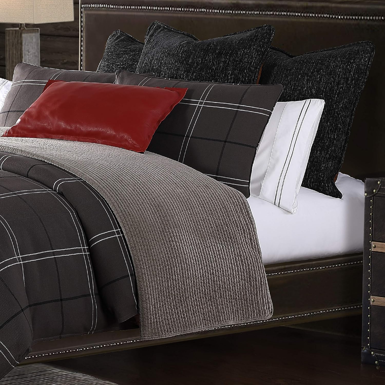 HiEnd Accents Heath 3 Piece Super King Comforter Set