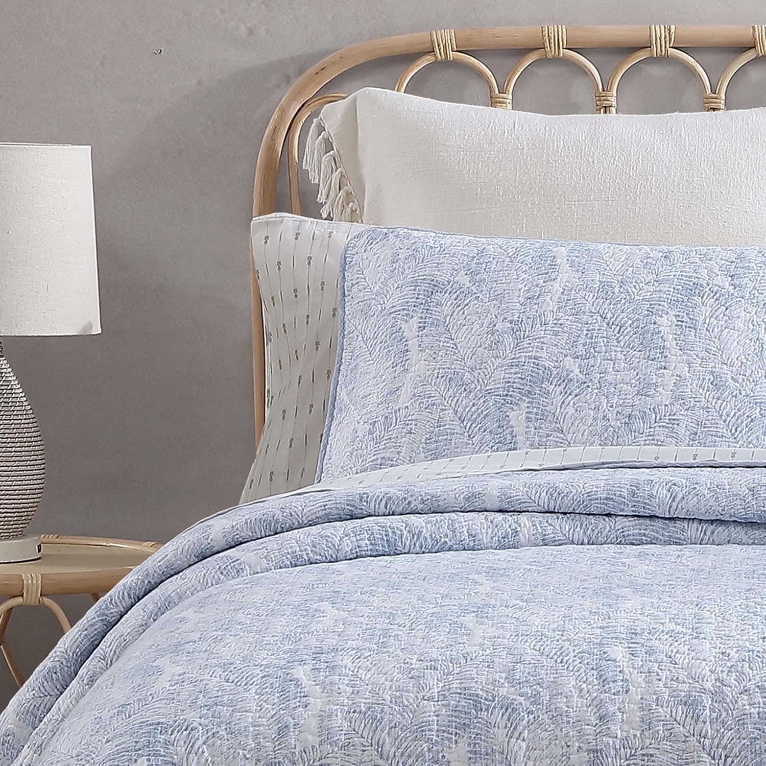 Tommy Bahama Queen Quilt Set with Reversible Design