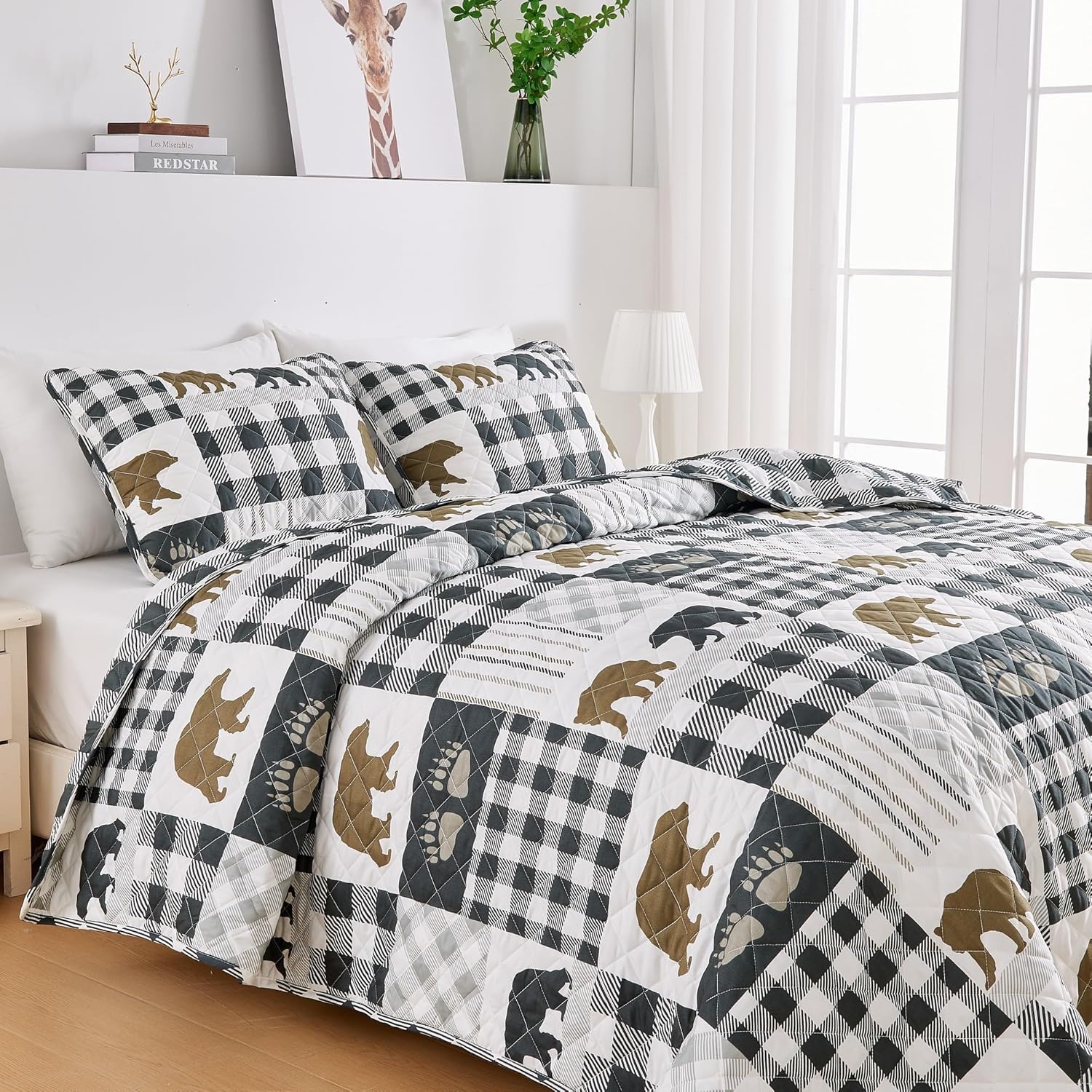 Rustic Quilt Set King Size with Shams