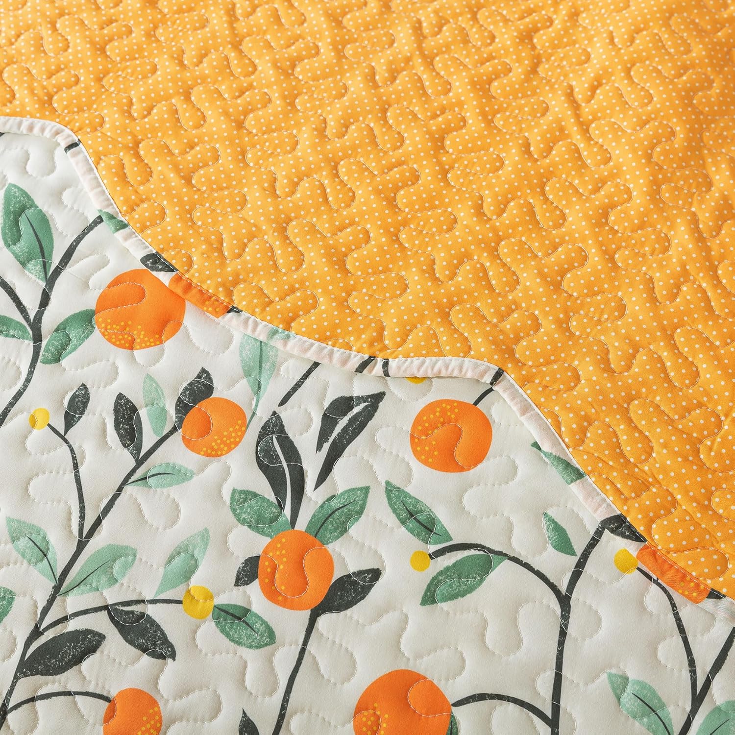 HoneiLife Floral Quilt Set King Size 3-Piece