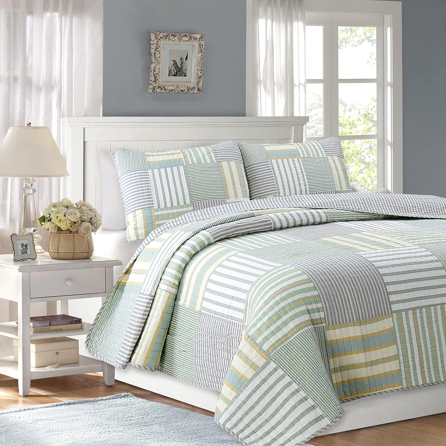 Cozy Line 100 Cotton Reversible Quilt Bedding Set