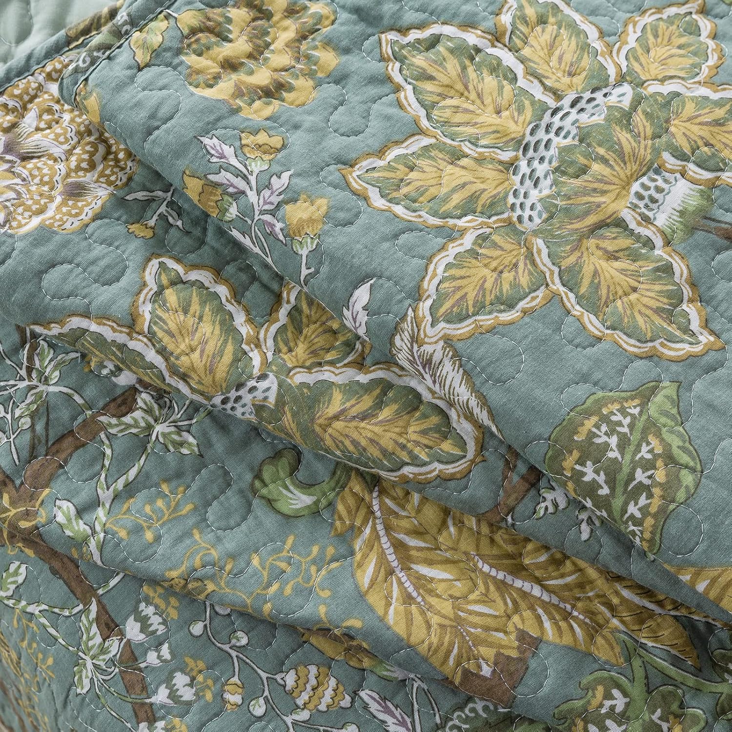 NEWLAKE Reversible Patchwork Quilt Set Queen Size