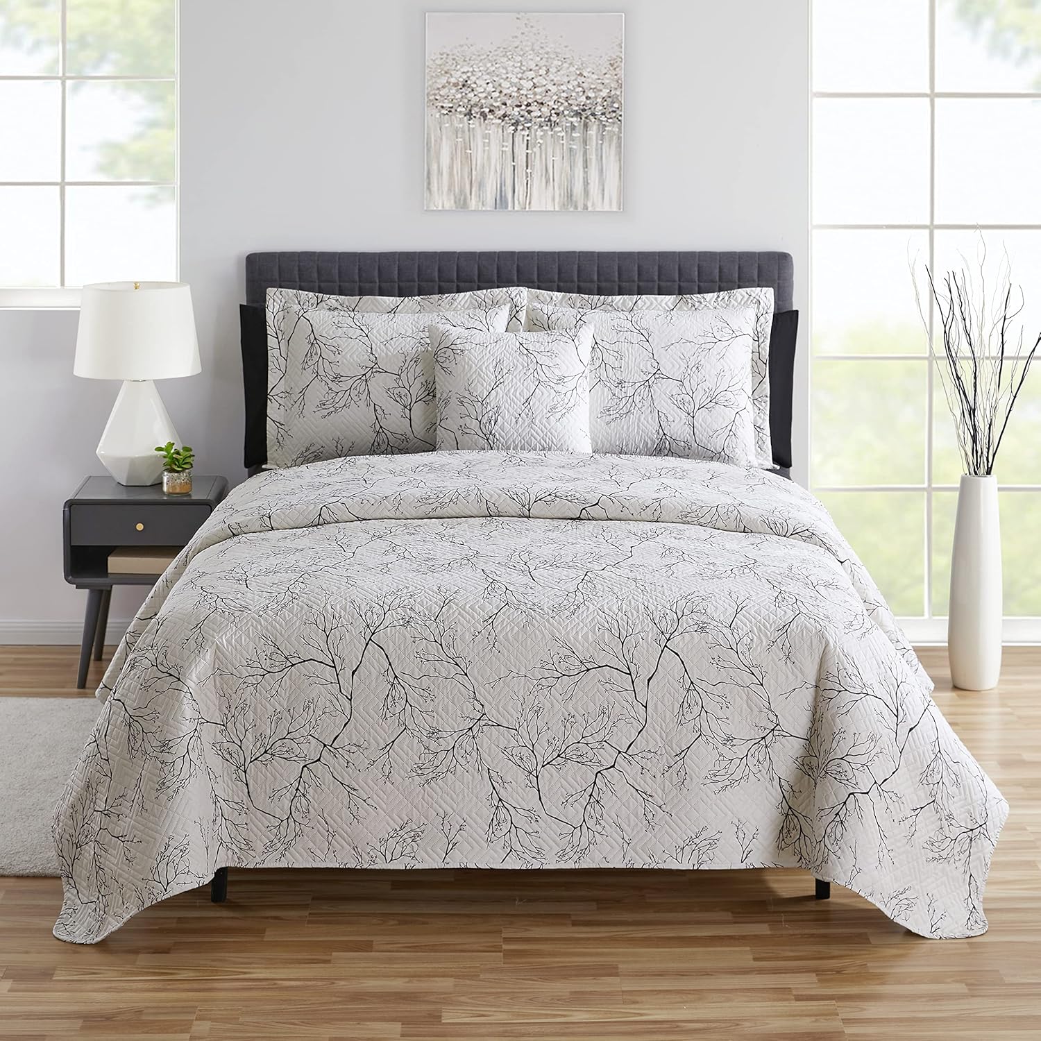 Clara Clark 7 Piece Summer Quilt Set Queen Size