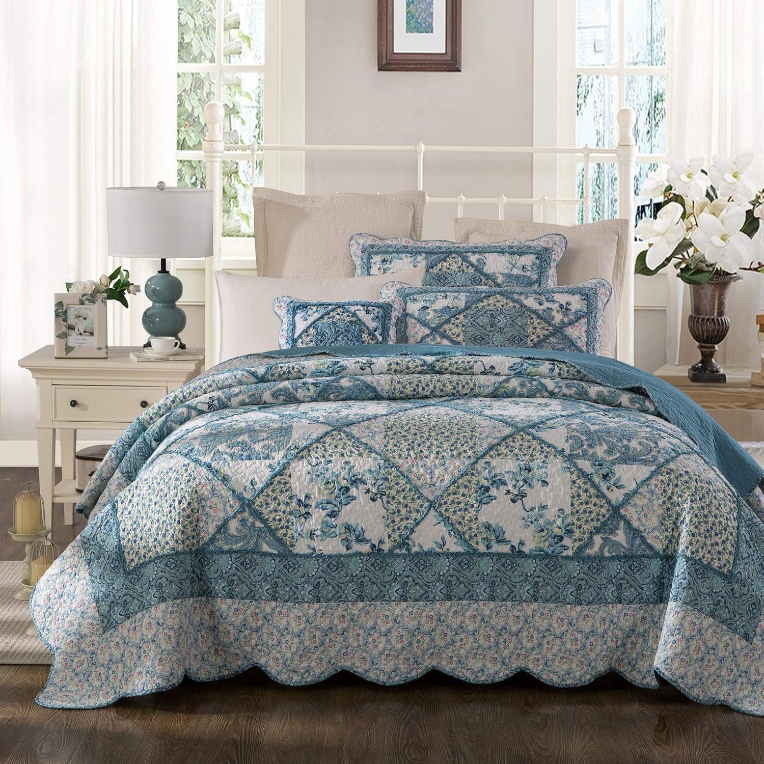 Tache Cotton Patchwork Quilt Set California King 1