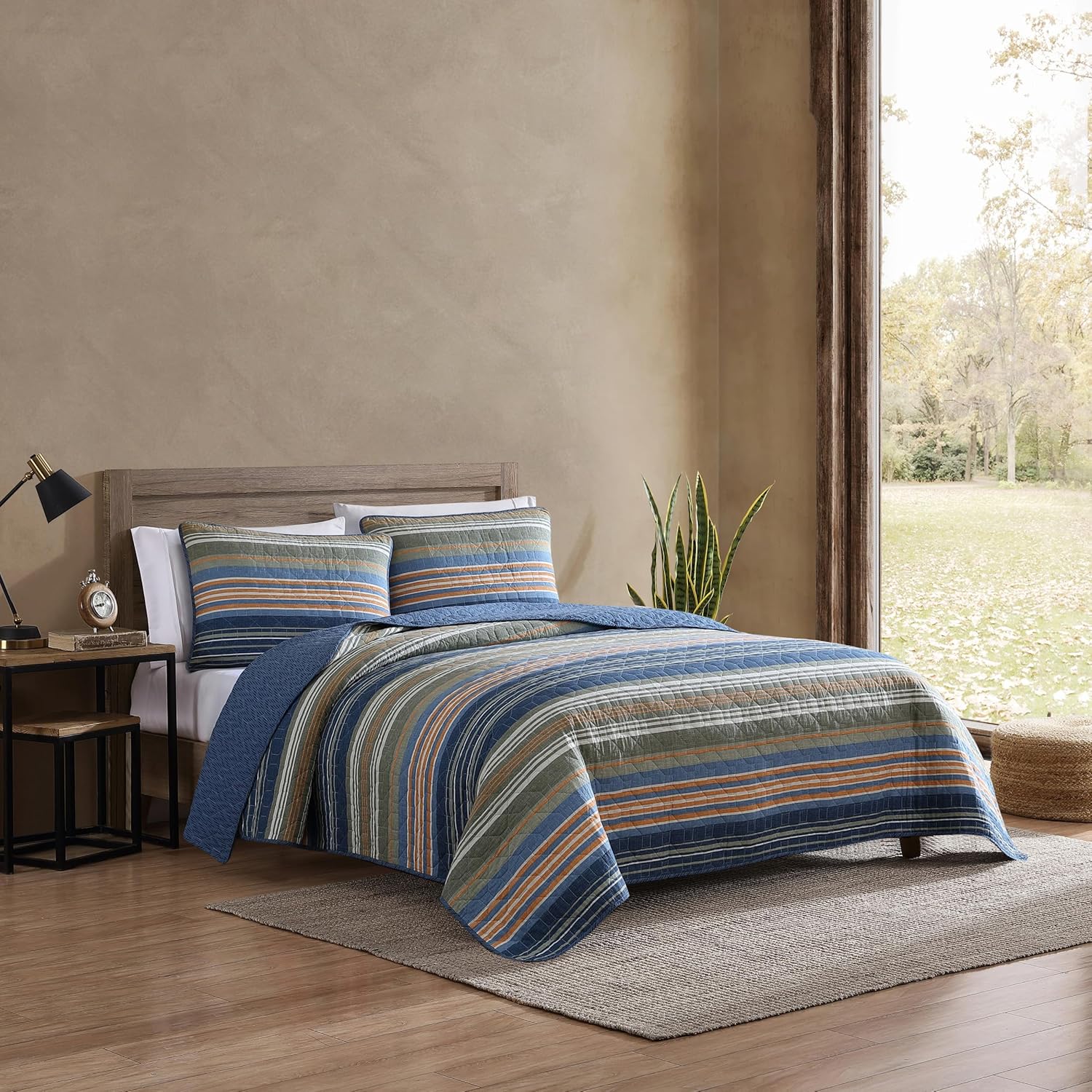 Eddie Bauer Queen Quilt Set - Reversible Cotton Bedding with Matching Shams