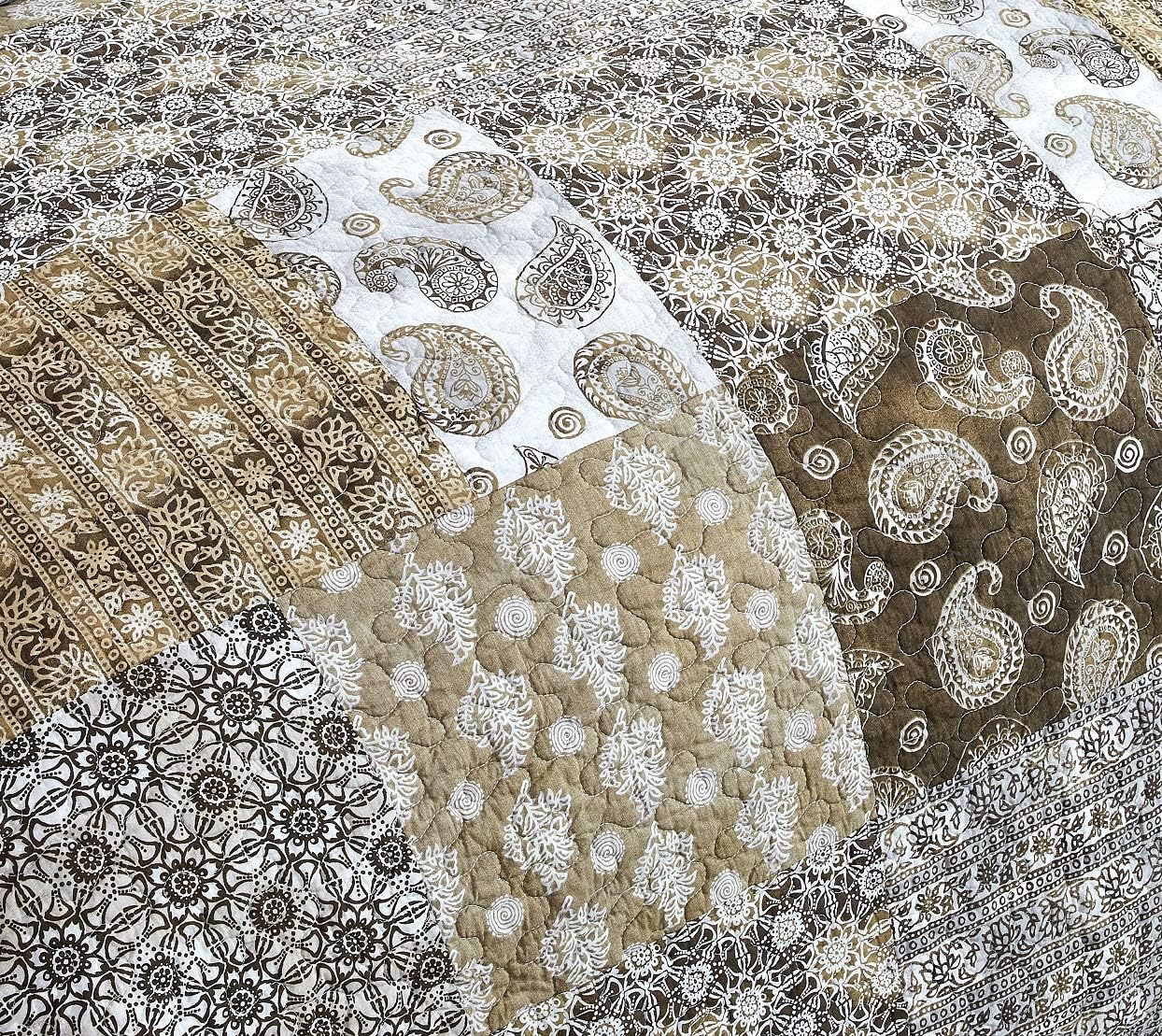 DaDa Bedding Bohemian Cotton Quilt Set - Moroccan Dreams