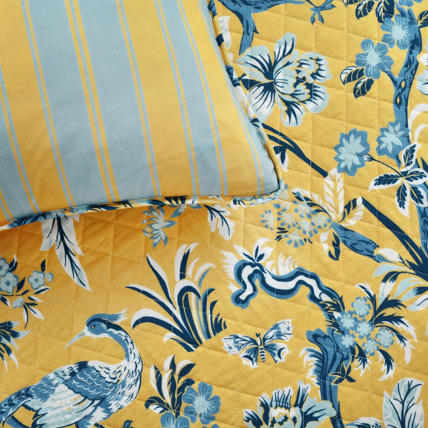 Lush Decor Dolores Reversible Cotton Quilt Set King