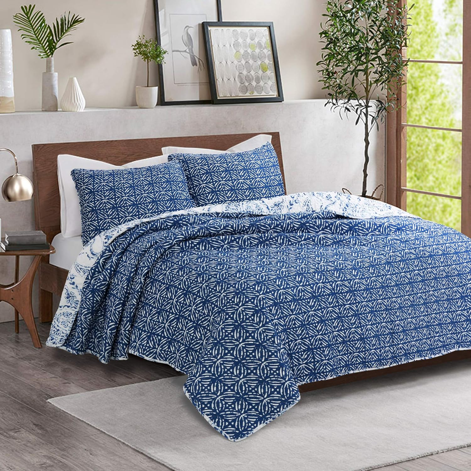 Lush Decor Erindale King 3-Piece Quilt Set
