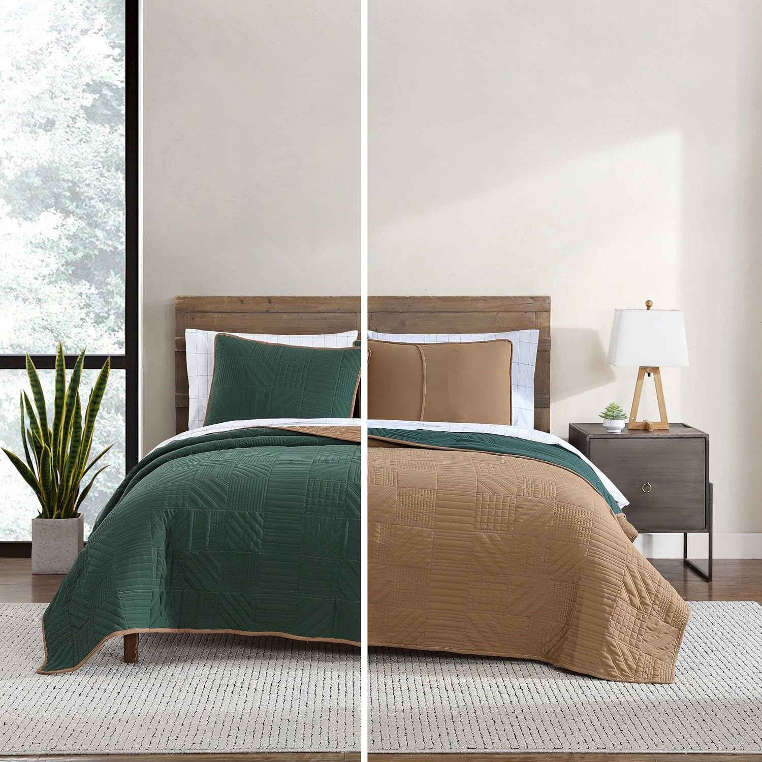 Eddie Bauer King Quilt Set - Soft Reversible Bedding with Matching Shams