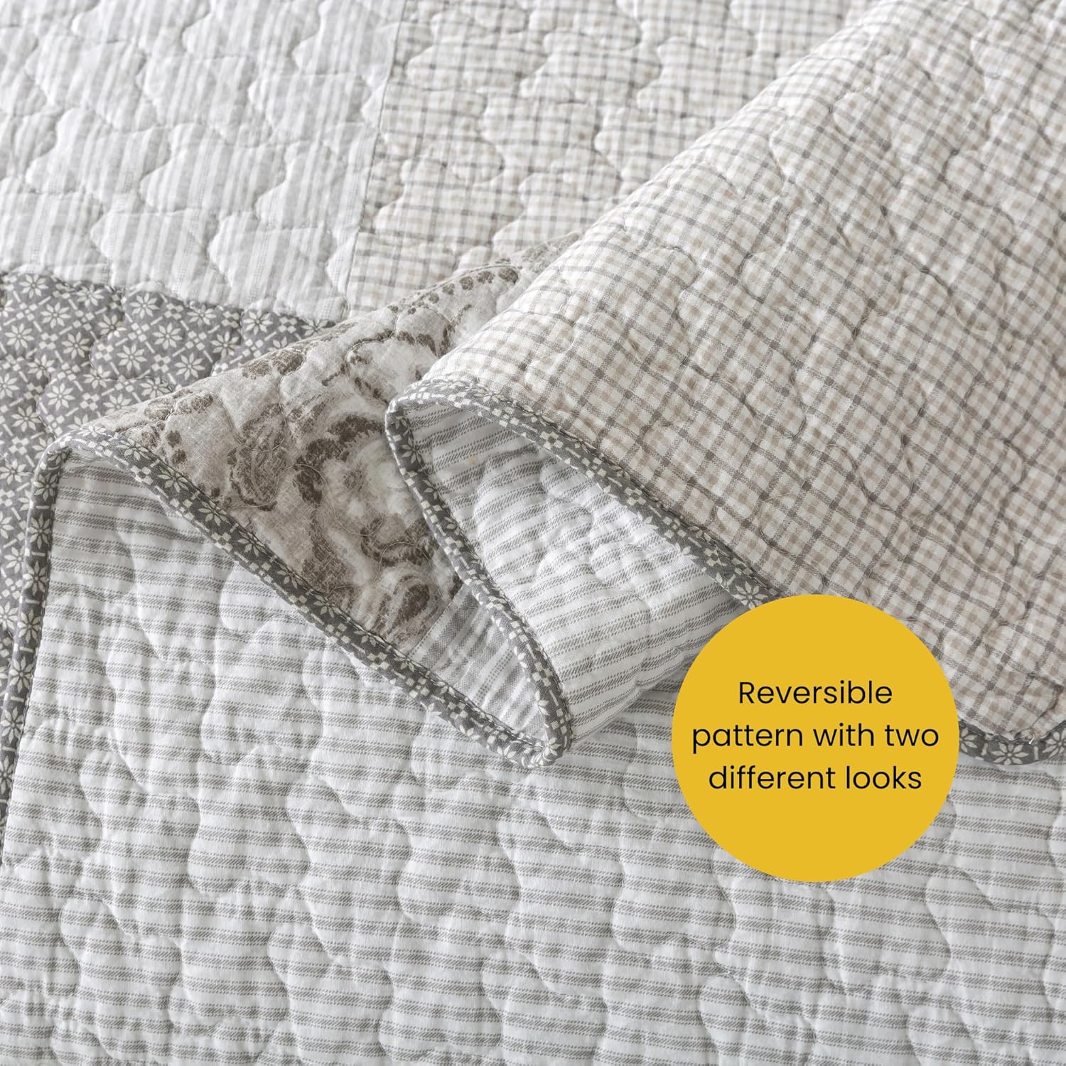 SLPR Silver Linings Cotton Quilt Set - King Size