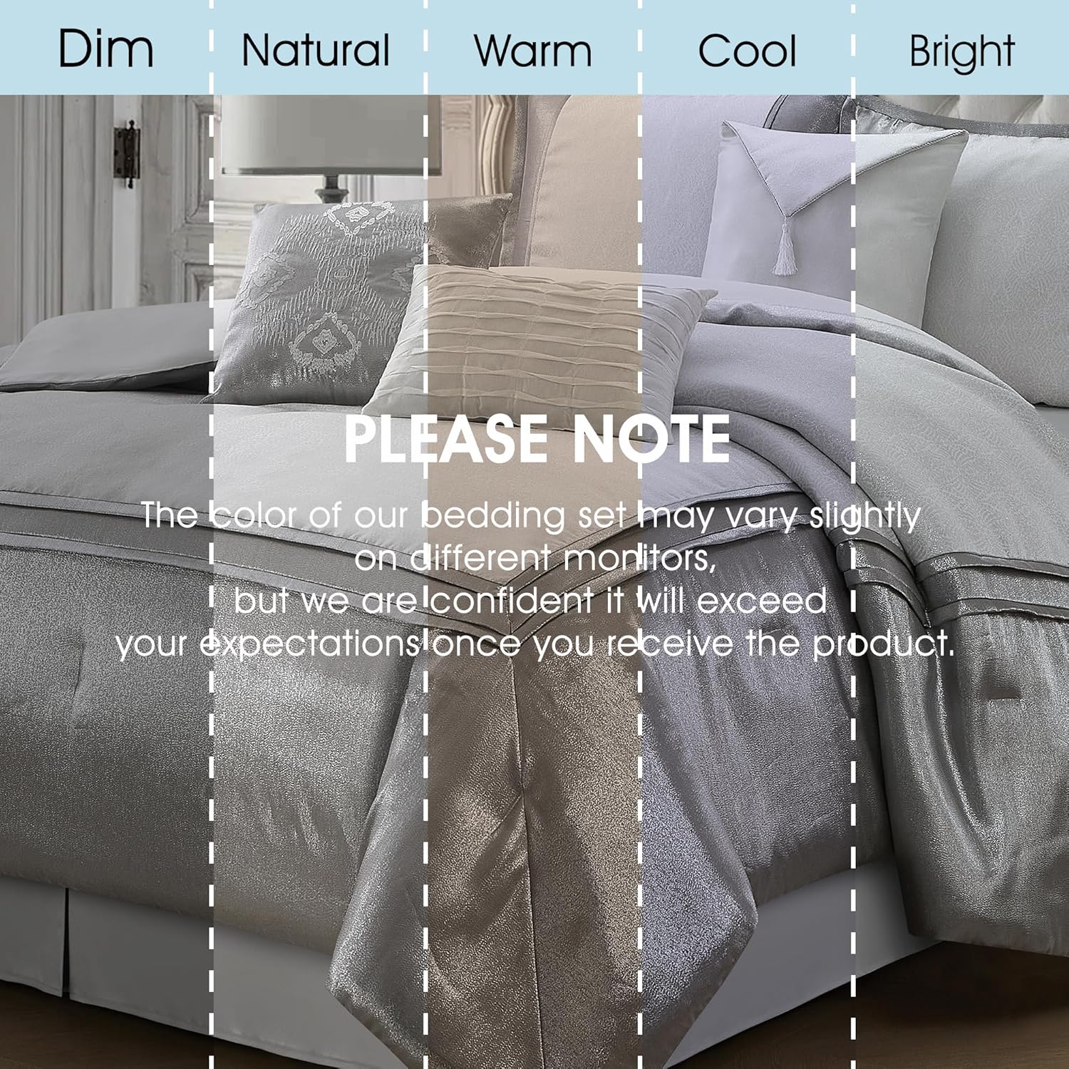 LANCO 7 Piece California King Comforter Set