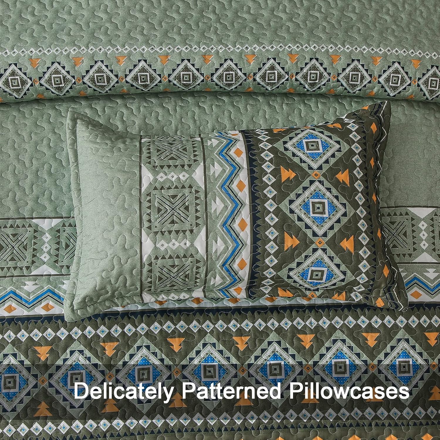 WONGS BEDDING Boho Quilt Set California King 1