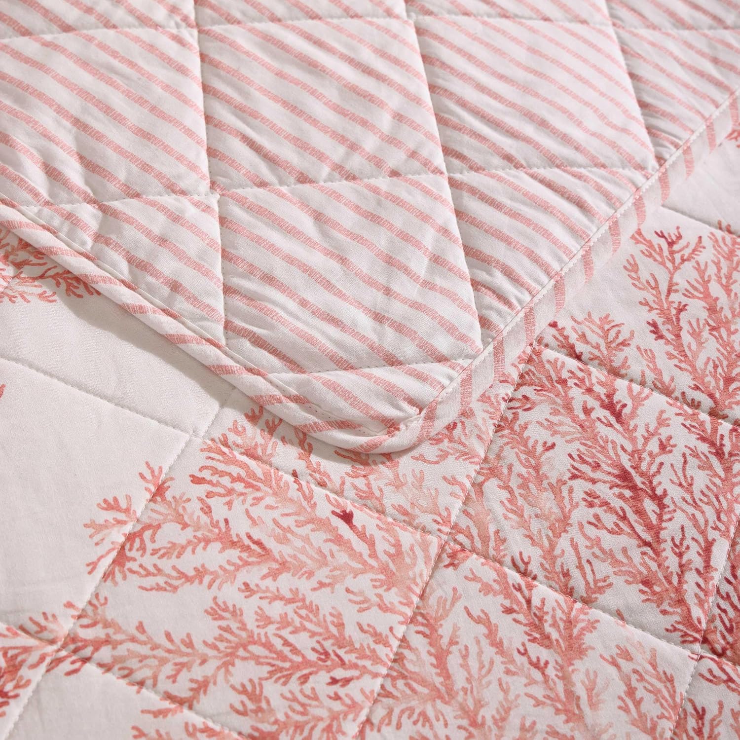 Tommy Bahama King Quilt Set with Coral Reef Design