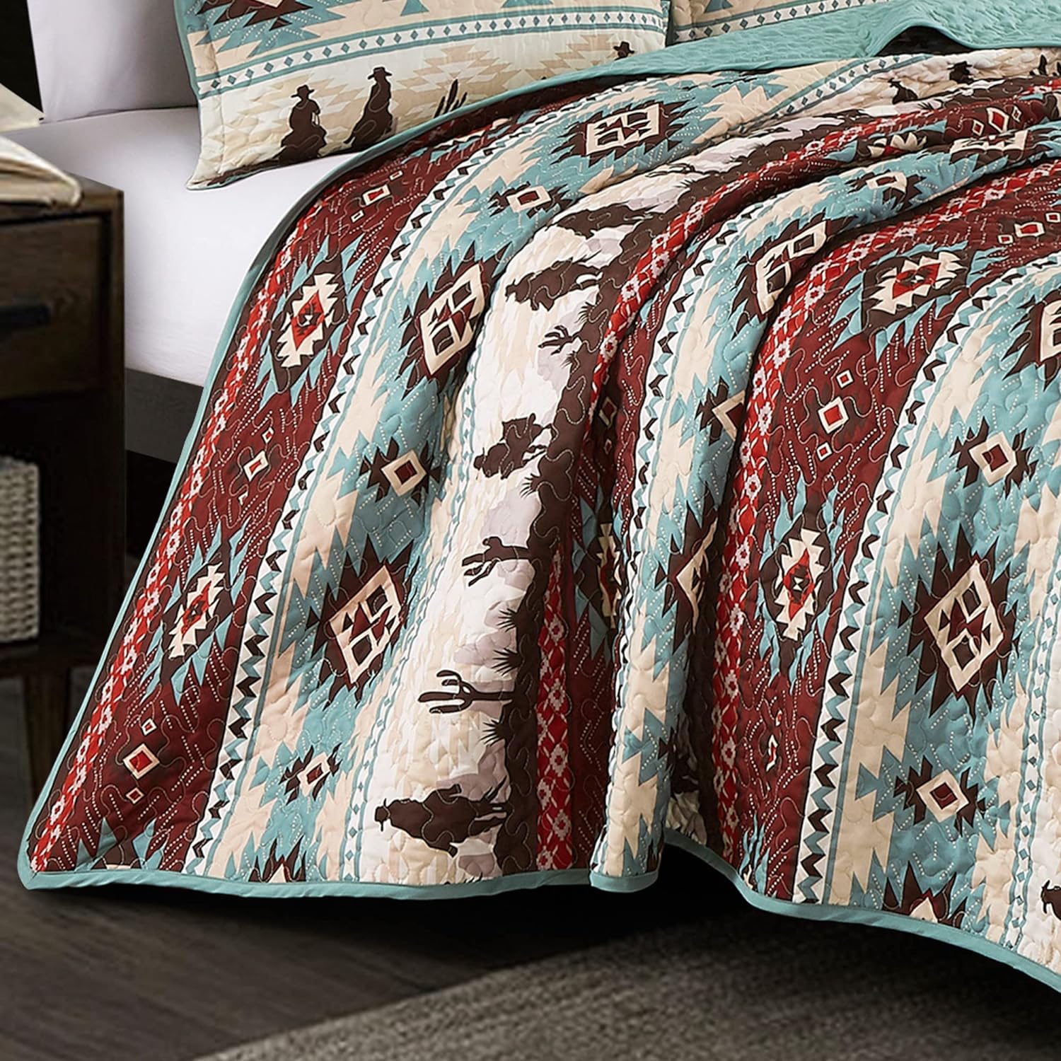 Chezmoi Collection Dune 3-Piece Quilt Set