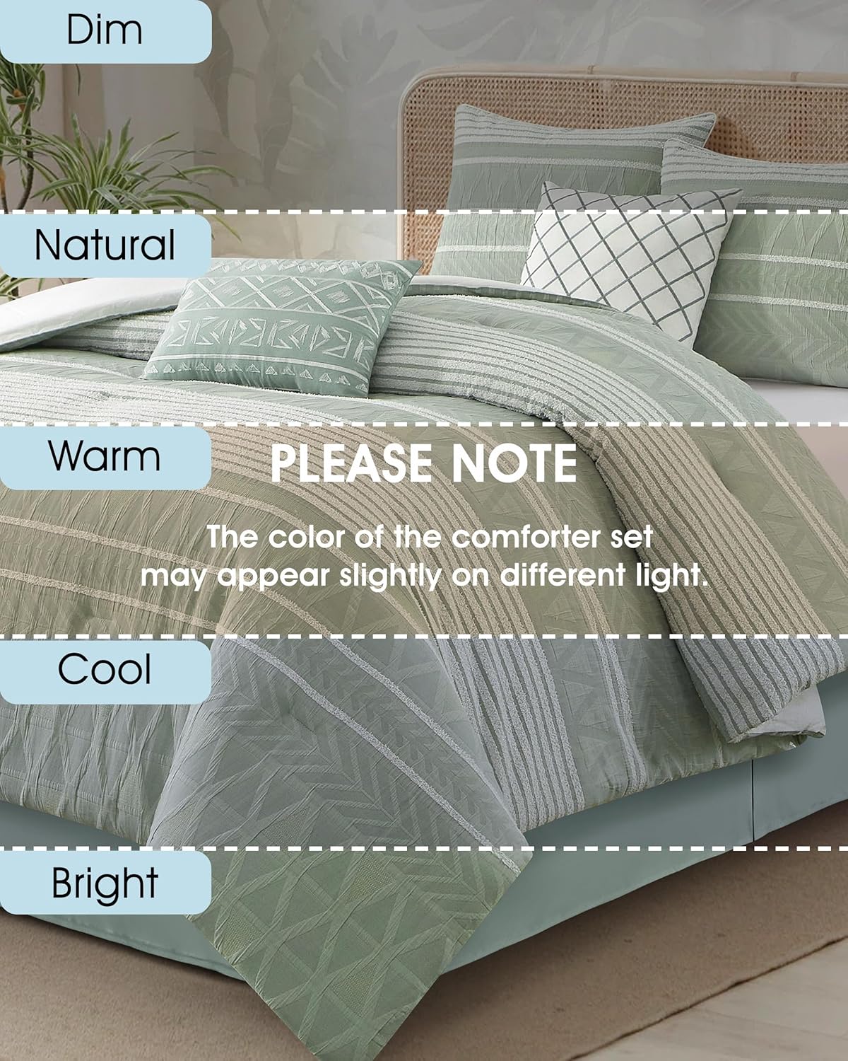 LANCO Cotton Comforter Set California King 1