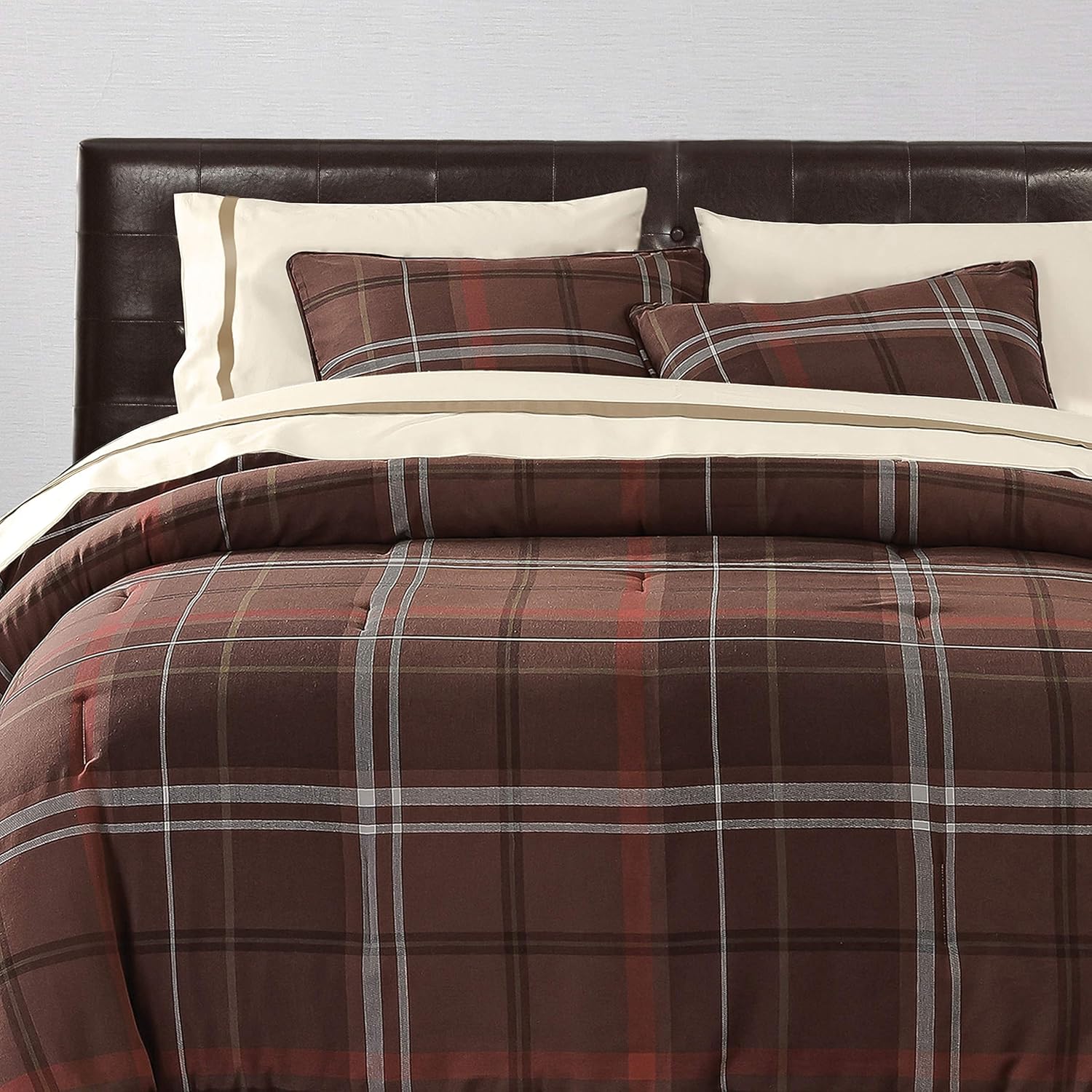 Paseo Road Jackson Rustic Plaid Super King Comforter Set